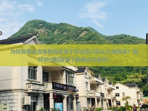 为何海南省直辖居民热衷于前往四川乐山大佛旅游？如何抓住新趋势下的痛点与热词？