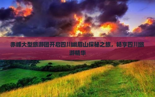 赤峰大型旅游团开启四川峨眉山探秘之旅，畅享四川旅游精华