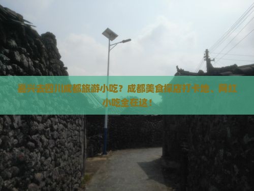 嘉兴去四川成都旅游小吃？成都美食探店打卡地、网红小吃全在这！