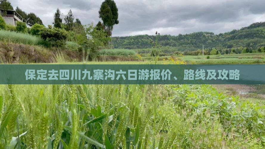 保定去四川九寨沟六日游报价、路线及攻略