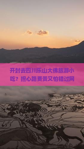 开封去四川乐山大佛旅游小吃？担心路费贵又怕错过网红美食怎么办？