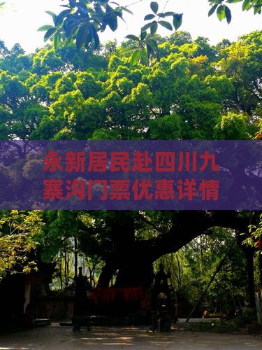永新居民赴四川九寨沟门票优惠详情