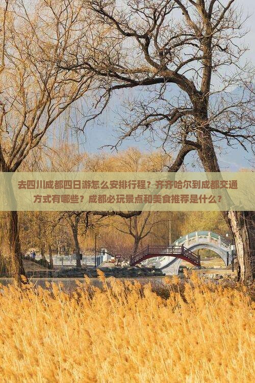 去四川成都四日游怎么安排行程？齐齐哈尔到成都交通方式有哪些？成都必玩景点和美食推荐是什么？