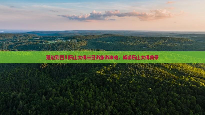 延边到四川乐山大佛三日游旅游攻略，畅游乐山大佛美景