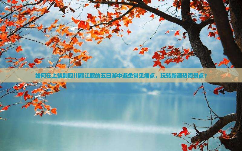 如何在上饶到四川都江堰的五日游中避免常见痛点，玩转新潮热词景点？