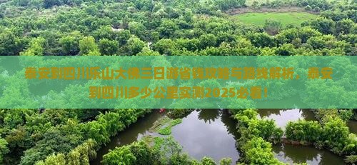 泰安到四川乐山大佛三日游