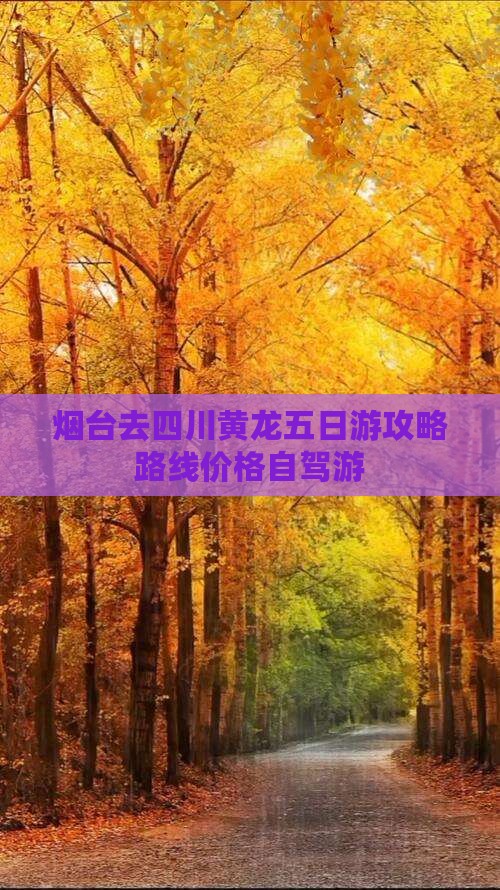 烟台去四川黄龙五日游