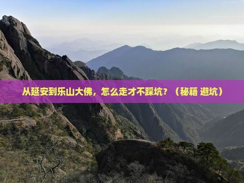 延安去四川乐山大佛攻略