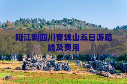 阳江到四川青城山五日游