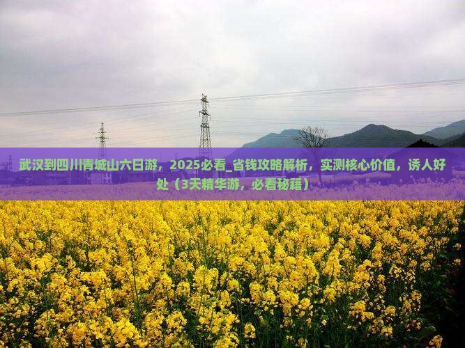 武汉到四川青城山六日游