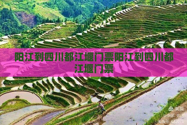阳江到四川都江堰门票