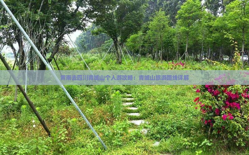 黄南去四川青城山个人游