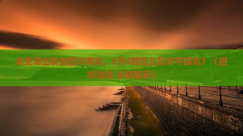 芜湖去四川黄龙旅行社