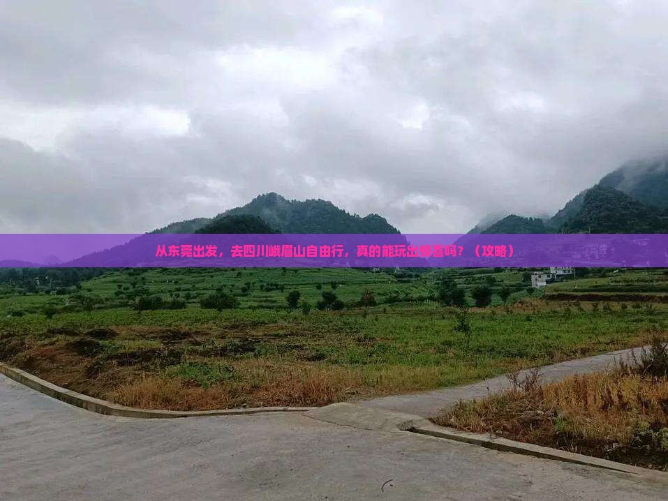 东莞去四川峨眉山自由行