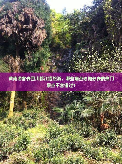 黄南游客去四川都江堰旅游，哪些痛点必知必去的热门景点不容错过？