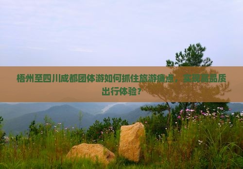 梧州至四川成都团体游如何抓住旅游痛点，实现高品质出行体验？
