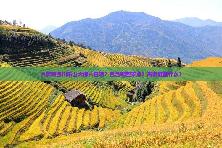 大庆到四川乐山大佛六日游？包含哪些景点？需要准备什么？