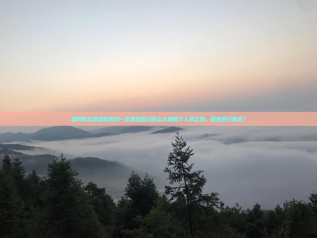 如何在北京轻松规划一次前往四川乐山大佛的个人游之旅，避免旅行痛点？