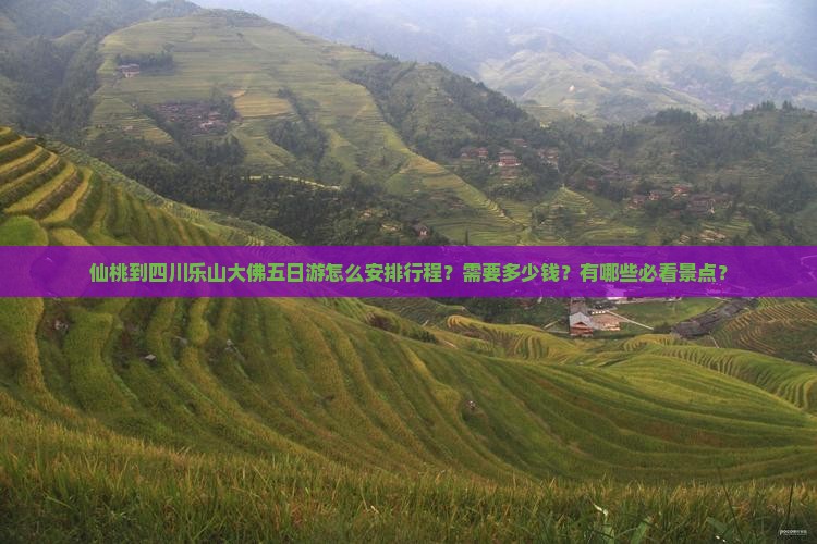 仙桃到四川乐山大佛五日游怎么安排行程？需要多少钱？有哪些必看景点？
