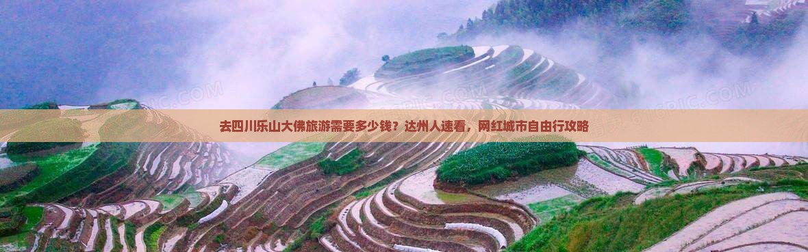 去四川乐山大佛旅游需要多少钱？达州人速看，网红城市自由行攻略