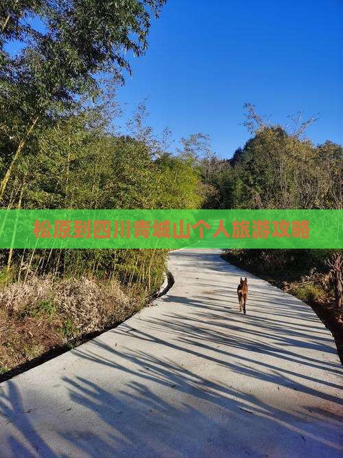 松原到四川青城山个人旅游攻略