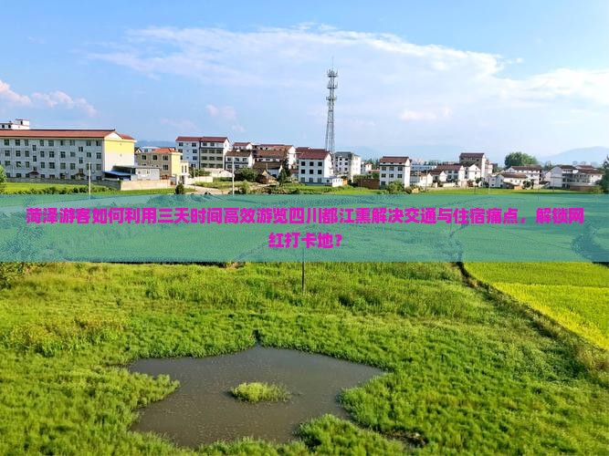 菏泽游客如何利用三天时间高效游览四川都江熏解决交通与住宿痛点，解锁网红打卡地？