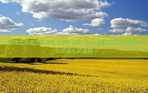 醴陵到四川九寨沟旅行社