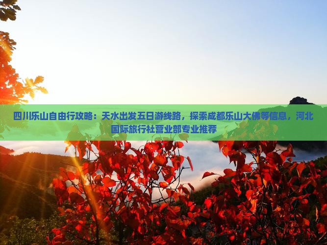 四川乐山自由行攻略：天水出发五日游线路，探索成都乐山大佛等信息，河北国际旅行社营业部专业推荐