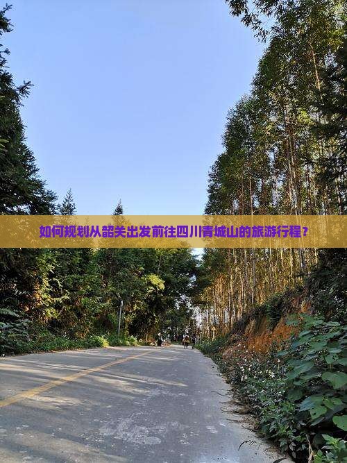 如何规划从韶关出发前往四川青城山的旅游行程？