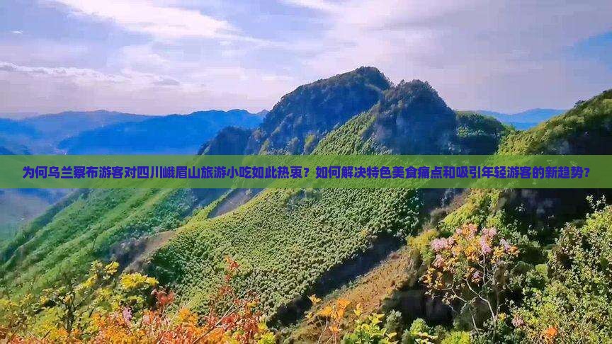 为何乌兰察布游客对四川峨眉山旅游小吃如此热衷？如何解决特色美食痛点和吸引年轻游客的新趋势？