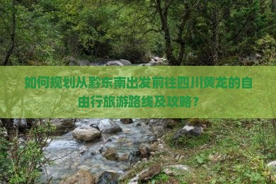 如何规划从黔东南出发前往四川黄龙的自由行旅游路线及攻略？