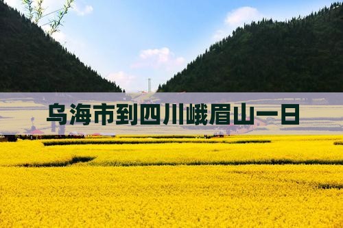 乌海市到四川峨眉山一日