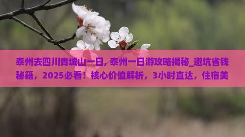 泰州去四川青城山一日