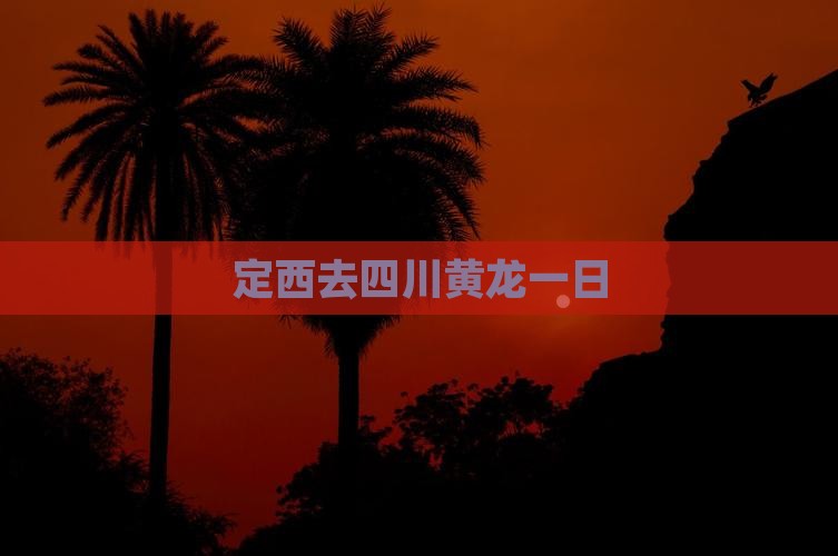 定西去四川黄龙一日