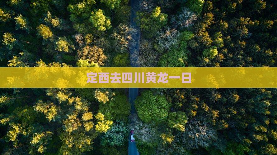 定西去四川黄龙一日