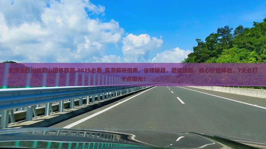 安庆去四川峨眉山团体旅游