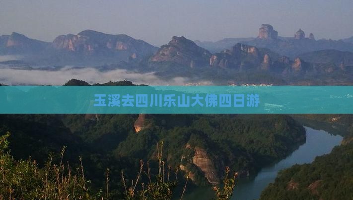 玉溪去四川乐山大佛四日游