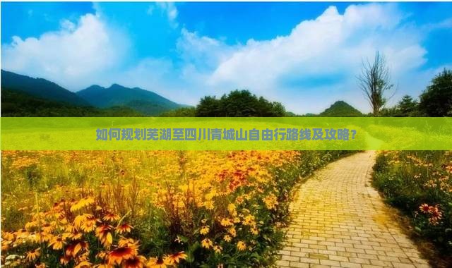 如何规划芜湖至四川青城山自由行路线及攻略？