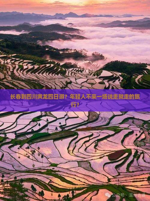 长春到四川黄龙四日游？年轻人不来一场说走就走的旅行？