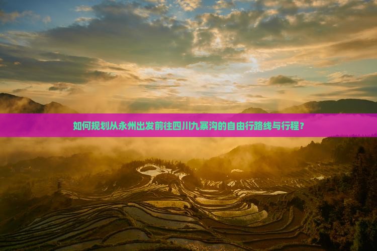 如何规划从永州出发前往四川九寨沟的自由行路线与行程？