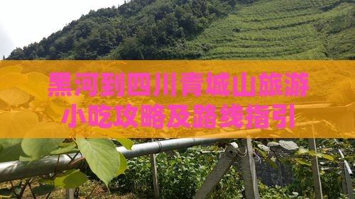 黑河到四川青城山旅游小吃攻略及路线指引