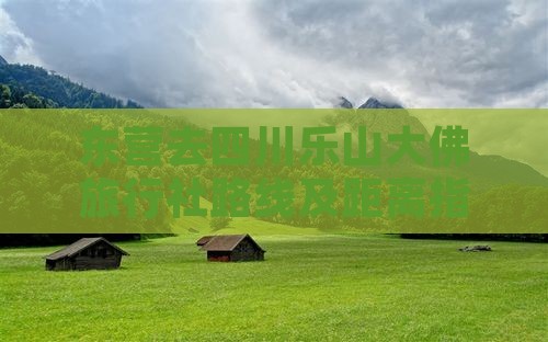 东营去四川乐山大佛旅行社路线及距离指南