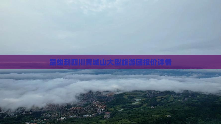 楚雄到四川青城山大型旅游团报价详情