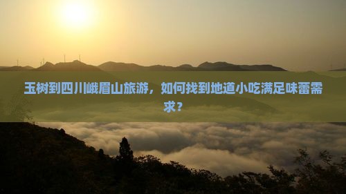玉树到四川峨眉山旅游，如何找到地道小吃满足味蕾需求？