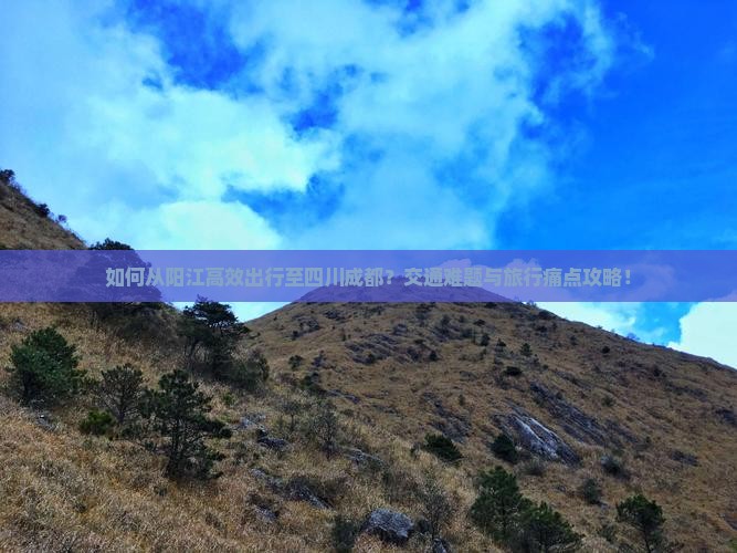 如何从阳江高效出行至四川成都？交通难题与旅行痛点攻略！