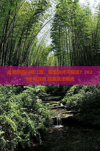 合肥到四川都江堰哪里玩