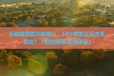 聊城到四川青城山个人游