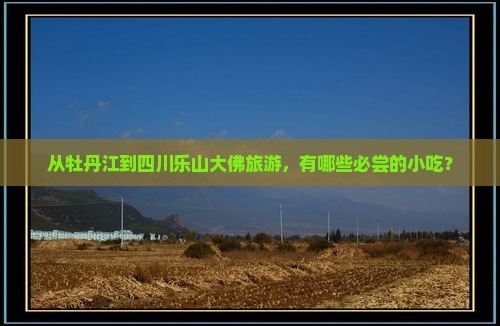 从牡丹江到四川乐山大佛旅游，有哪些必尝的小吃？
