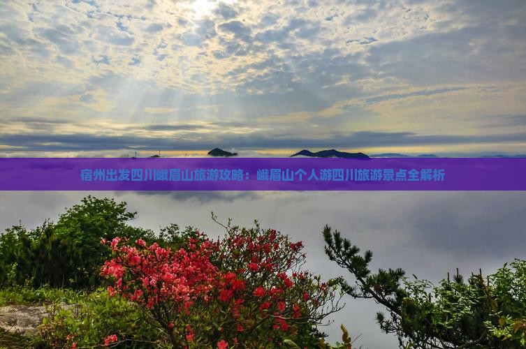 宿州出发四川峨眉山旅游攻略：峨眉山个人游四川旅游景点全解析