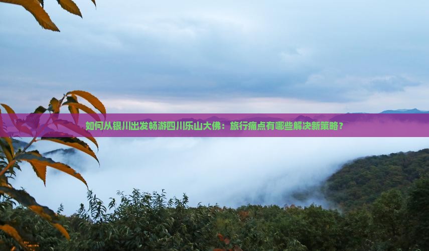 如何从银川出发畅游四川乐山大佛：旅行痛点有哪些解决新策略？